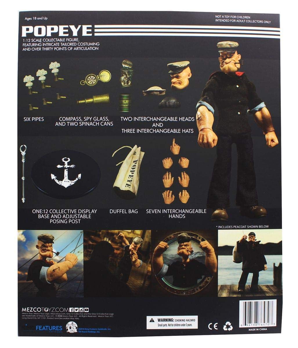 Popeye Figure - Mezcotoys 1:12 Scale