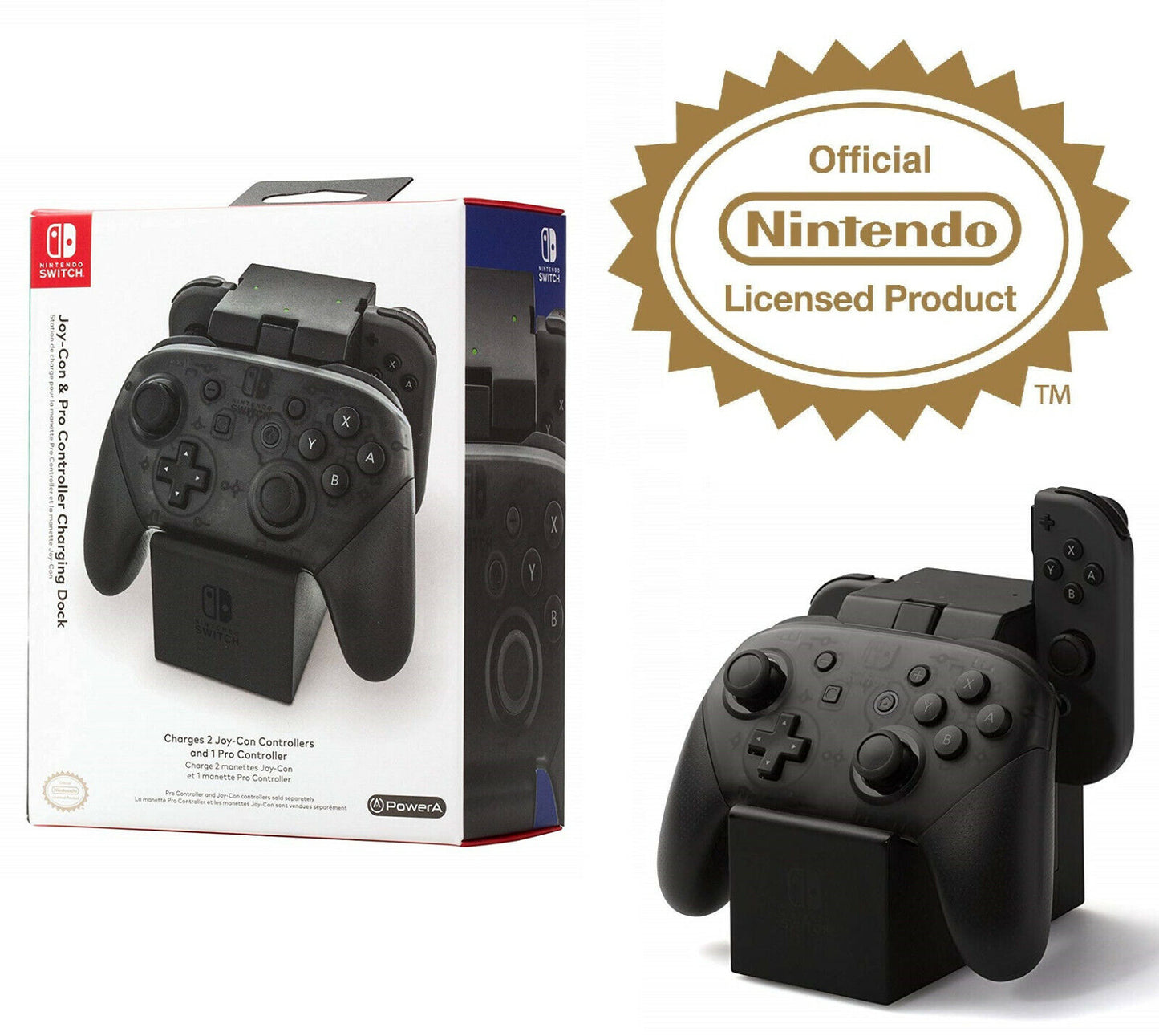 Joy con and pro controller Switch charging dock