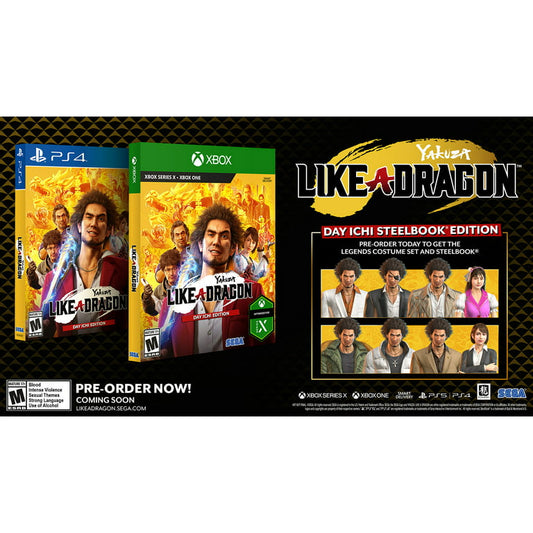 Yakuza Like a Dragon Day Ichi Steelbook Edition Xbox Series X - US Like New