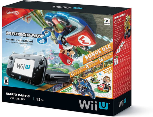 Nintendo Wii U Mario Kart 8 Deluxe Set ( NEW ) US RARE ( Damaged Box only - light Damage )