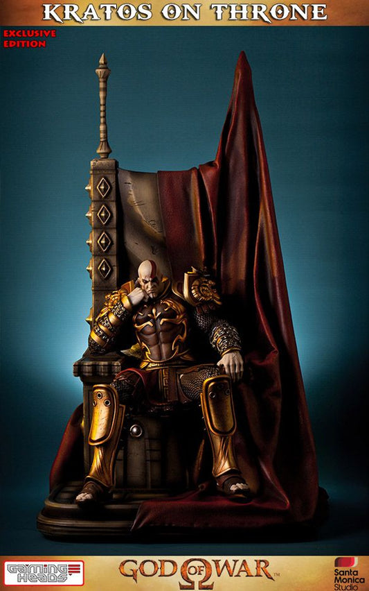 Gaming Heads God of War Kratos On Throne Statue Model EX Ver.