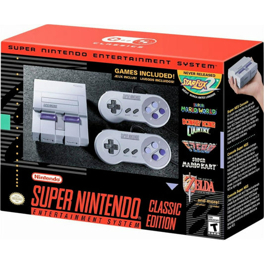 Super Nintendo Entertainment System ( SNES ) Classic Edition US NEW RARE